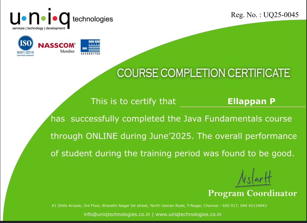 Java_fundamentals_Certificate